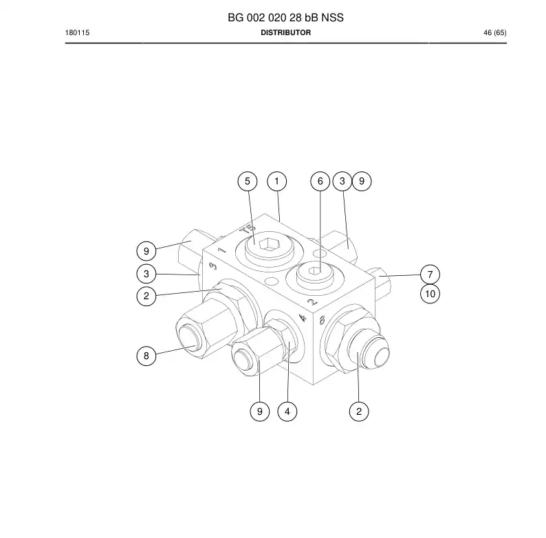 BG00202028b BG 002 020 28b DISTRIBUIDOR - Sandvik Technical Drawing