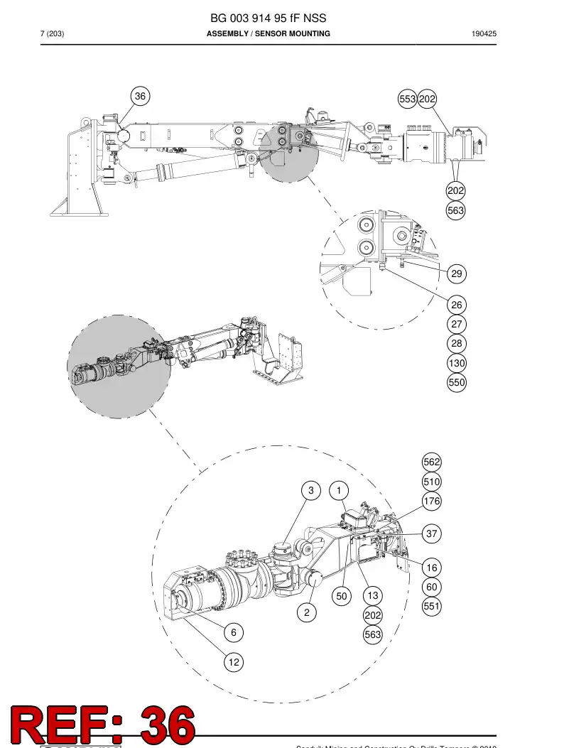 BG00203201a BG 002 032 01a Pointer - Sandvik Technical Drawing