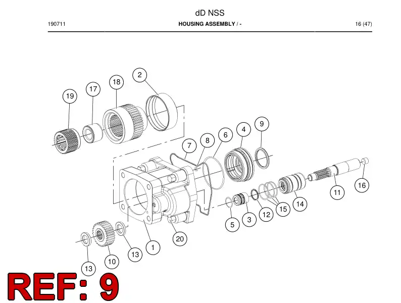 BG00203208a BG 002 032 08a Seal, Rod - Sandvik Technical Drawing