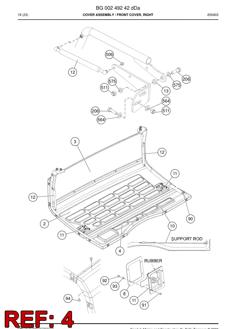 BG00203531c BG 002 035 31c Cover - Sandvik Technical Drawing