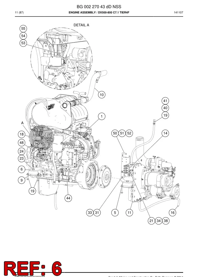 BG00205640a BG 002 056 40a Bracket - Sandvik Technical Drawing