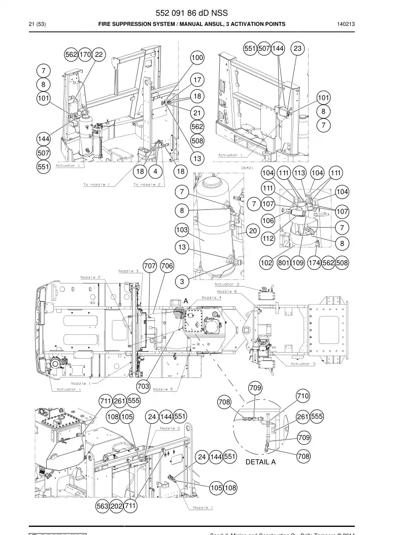 BG00206033a BG 002 060 33a Adapter, Cross - Sandvik Technical Drawing