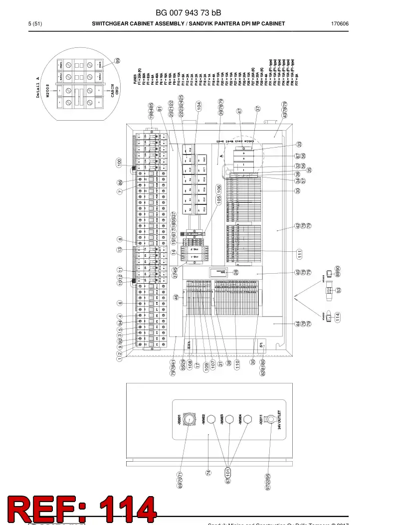 BG00209607b BG 002 096 07b Terminator - Sandvik Technical Drawing