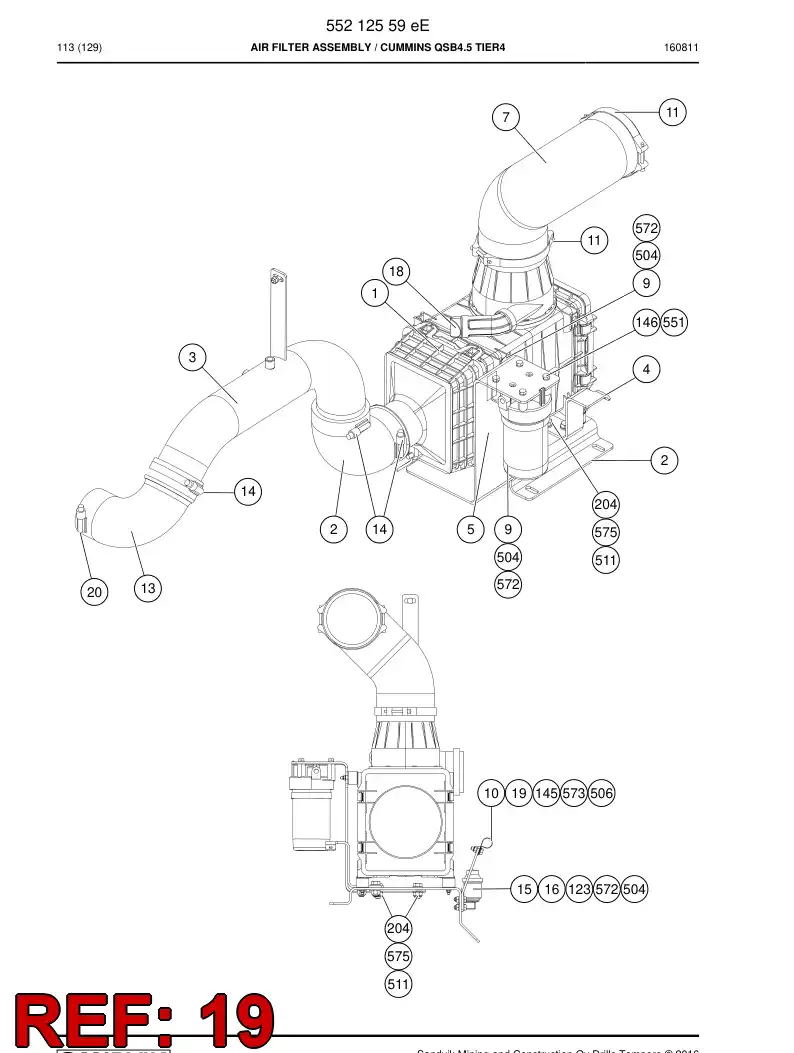 BG00209823a BG 002 098 23a Plate - Sandvik Technical Drawing