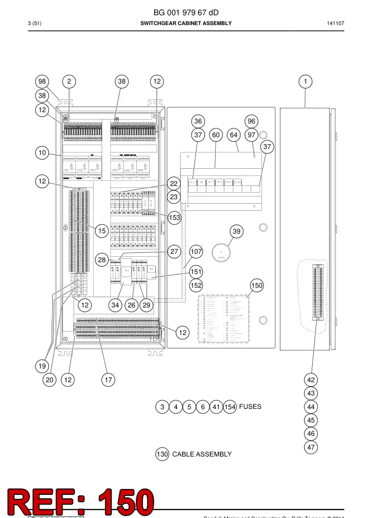 BG00211908b BG 002 119 08b Decal - Sandvik Technical Drawing