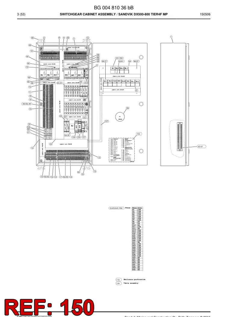 BG00211908c BG 002 119 08c Decal - Sandvik Technical Drawing