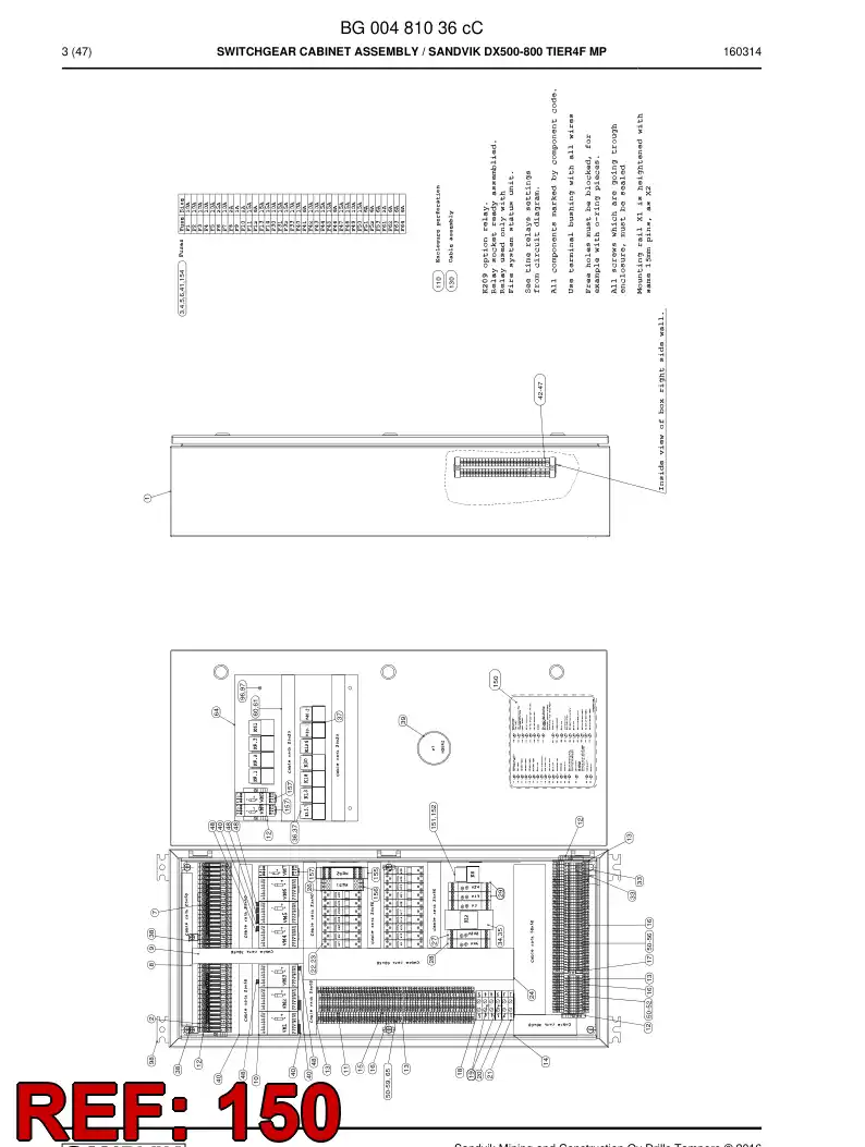 BG00211908d BG 002 119 08d Decal - Sandvik Technical Drawing