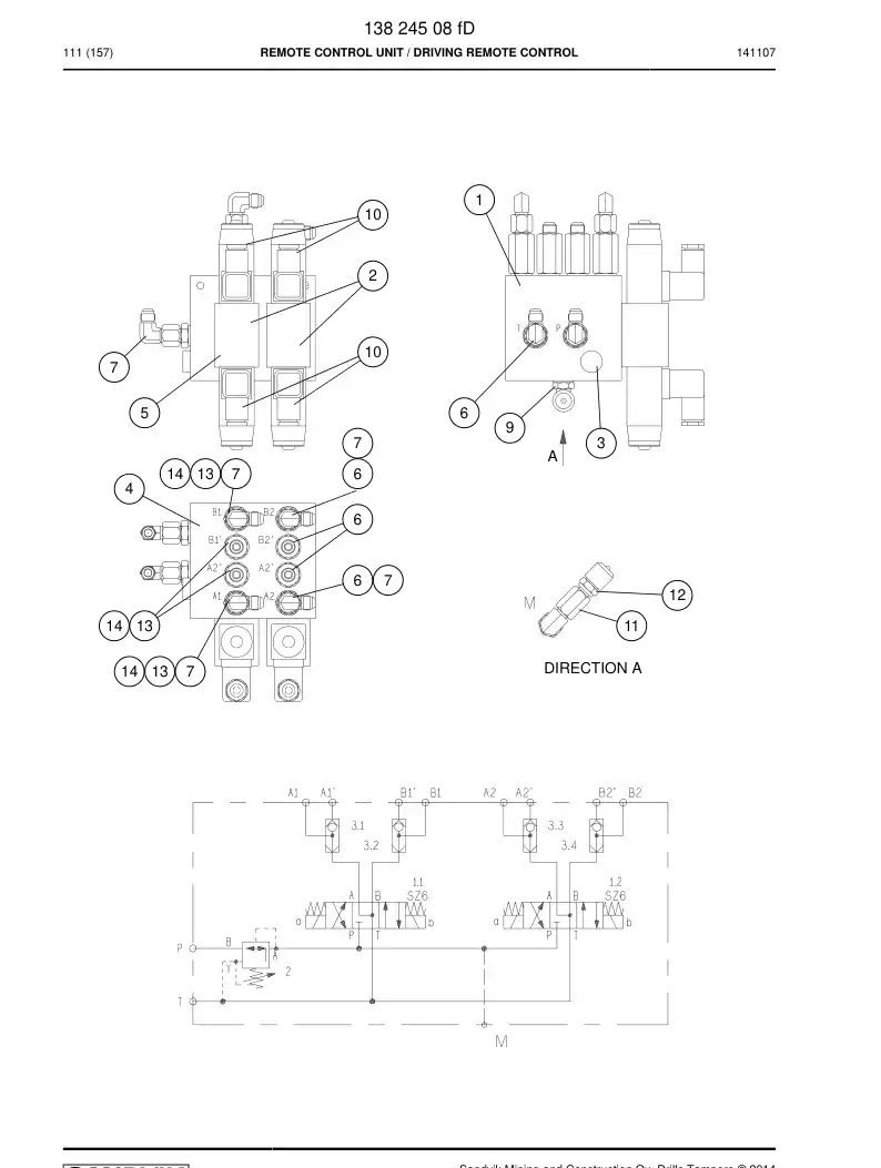 BG00212269a BG 002 122 69a Valve, Pressure Reducing - Sandvik Technical Drawing