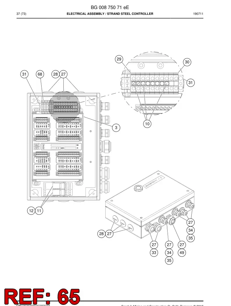BG00213393a BG 002 133 93a Accessories, Connector - Sandvik Technical Drawing