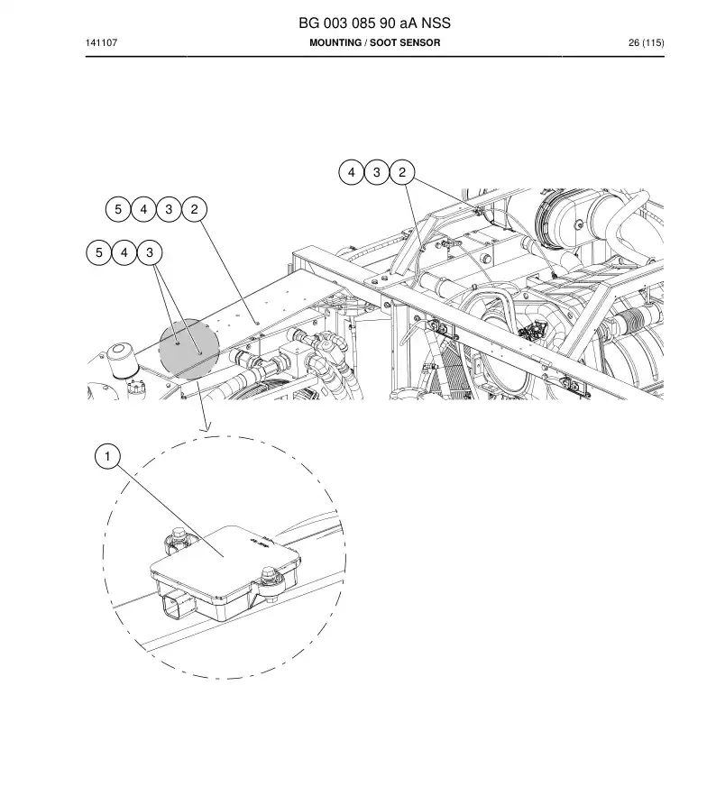 BG00213482a BG 002 134 82a Sensor - Sandvik Technical Drawing