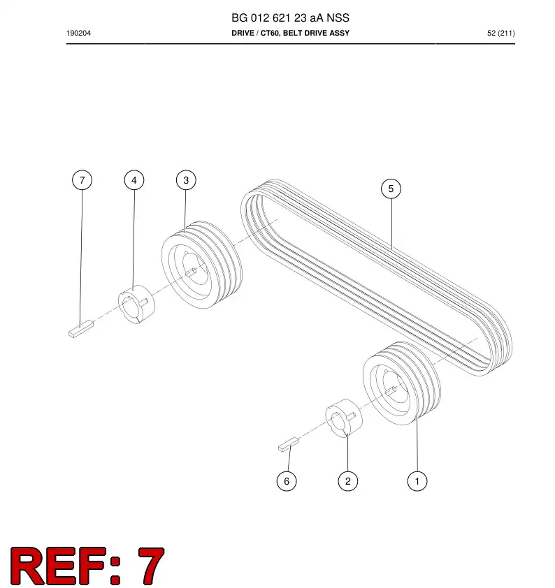 BG00213630a BG 002 136 30a TECLAS, PARALELO - Sandvik Technical Drawing