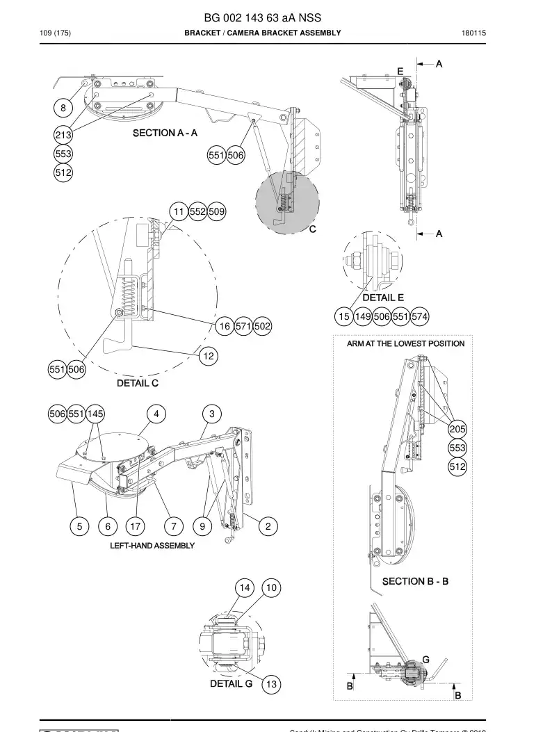 BG00214363a BG 002 143 63a SOPORTE - Sandvik Technical Drawing
