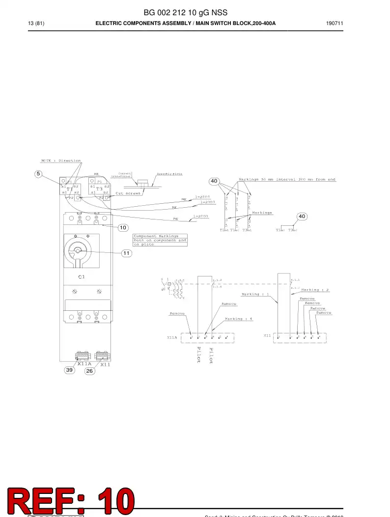 BG00214535g BG 002 145 35g Switch - Sandvik Technical Drawing