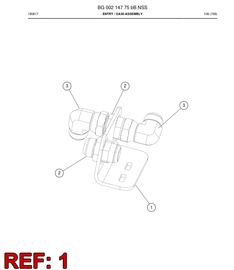 BG00214768a BG 002 147 68a Plate, Bulkhead - Sandvik Technical Drawing