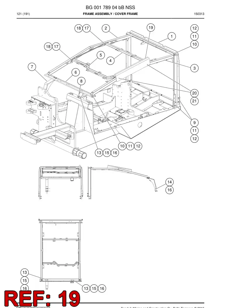 BG00215211a BG 002 152 11a Plate - Sandvik Technical Drawing