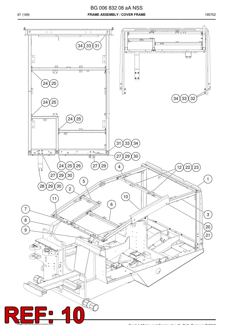 BG00215211b BG 002 152 11b Plate - Sandvik Technical Drawing