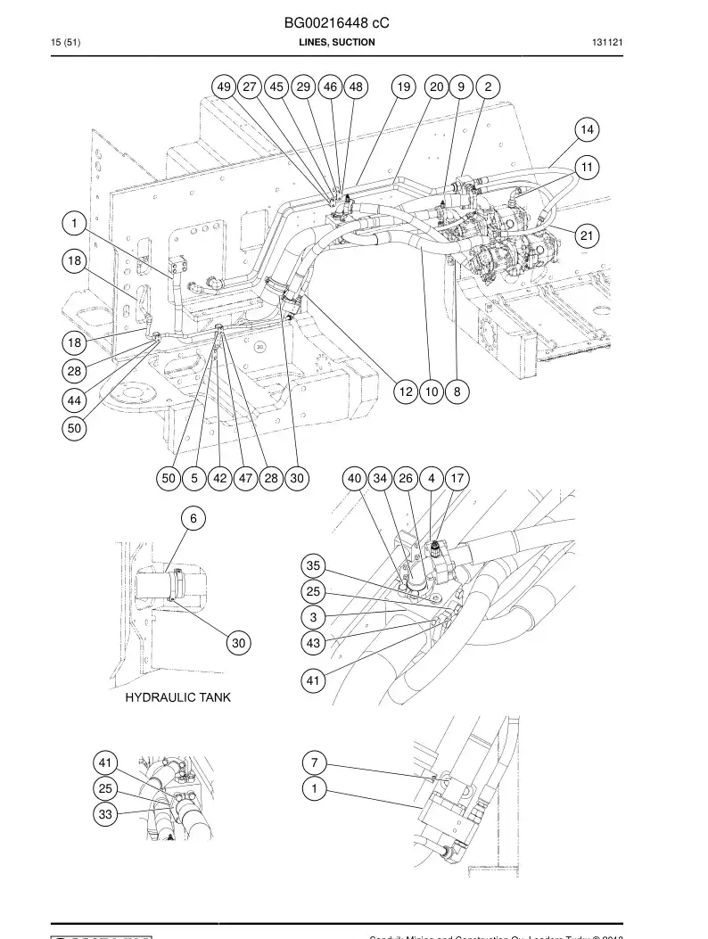 BG00216448c BG 002 164 48c Lines, Suction - Sandvik Technical Drawing