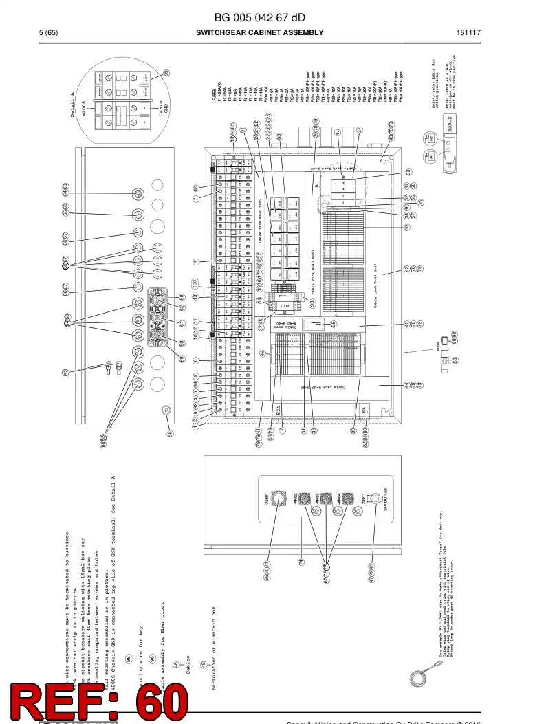 BG00216522a BG 002 165 22a Grommet - Sandvik Technical Drawing
