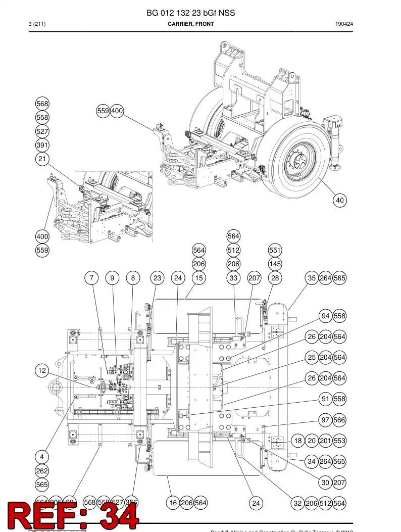 BG00220102b BG 002 201 02b Cover - Sandvik Technical Drawing