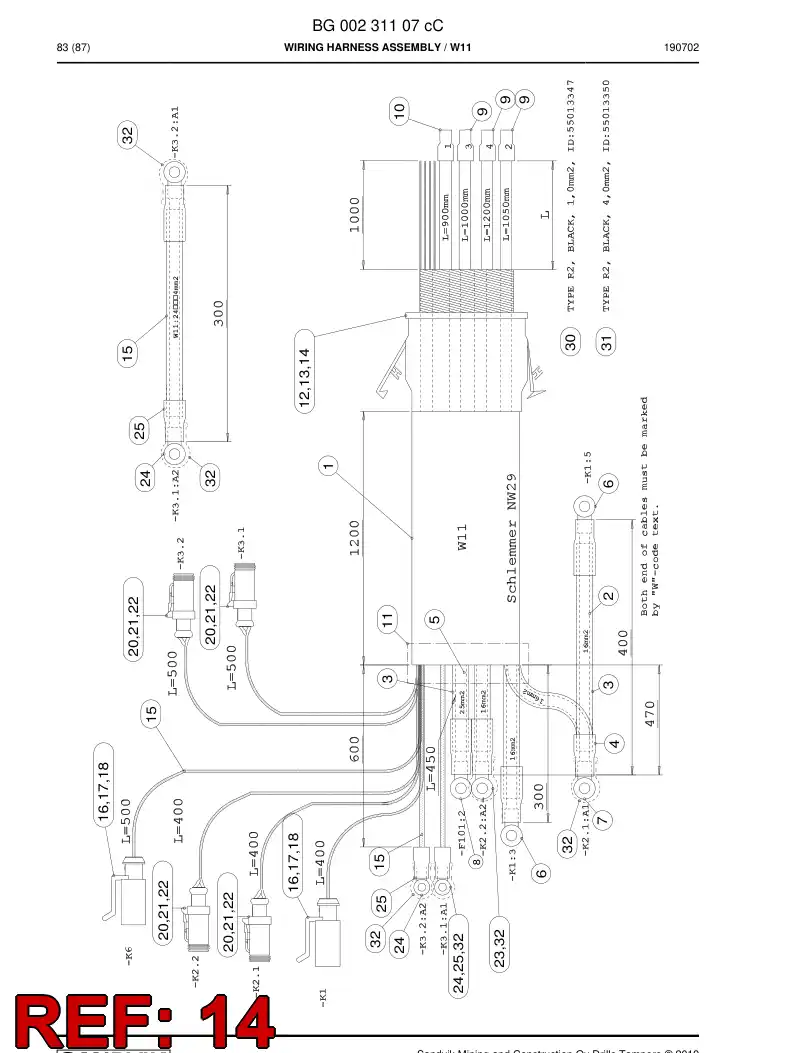 BG00220408a BG 002 204 08a Lock nut - Sandvik Technical Drawing