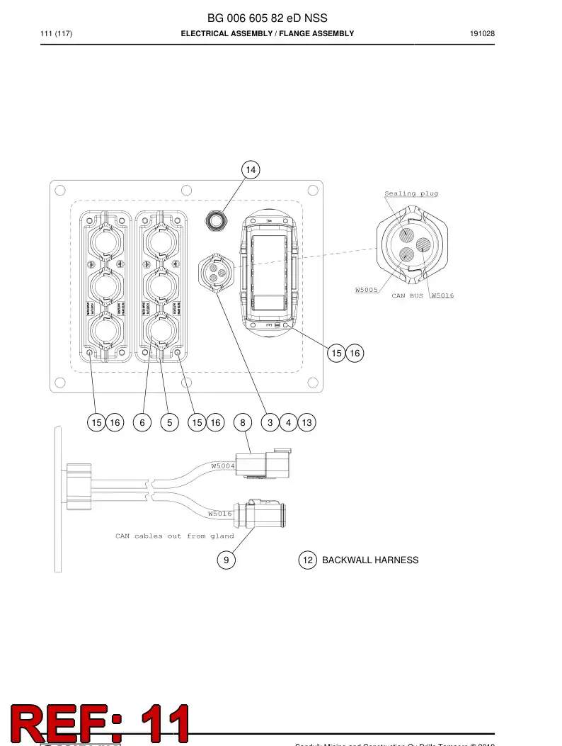 BG00221365a BG 002 213 65a Accessories, Connector - Sandvik Technical Drawing