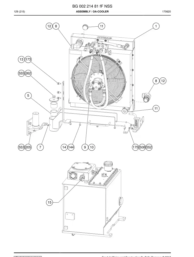 BG00221481f BG 002 214 81f Assembly - Sandvik Technical Drawing