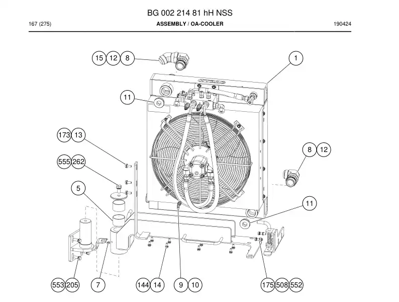 BG00221481h BG 002 214 81h Assembly - Sandvik Technical Drawing