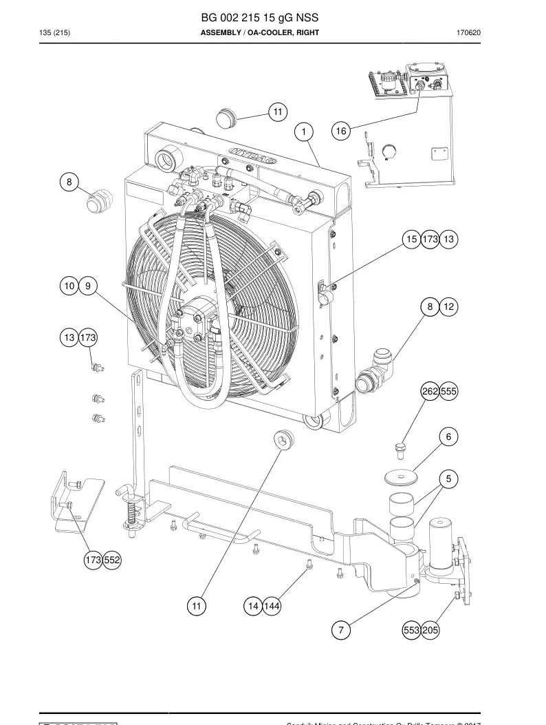 BG00221515g BG 002 215 15g Assembly - Sandvik Technical Drawing