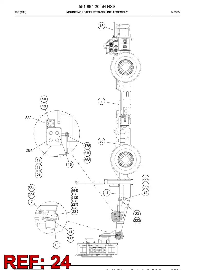 BG00221665a BG 002 216 65a Bracket, Mounting - Sandvik Technical Drawing
