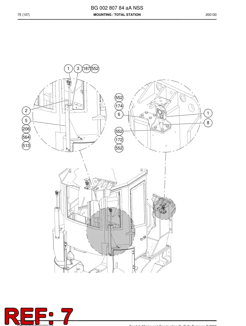 BG00222901a BG 002 229 01a Cover, Protecting - Sandvik Technical Drawing