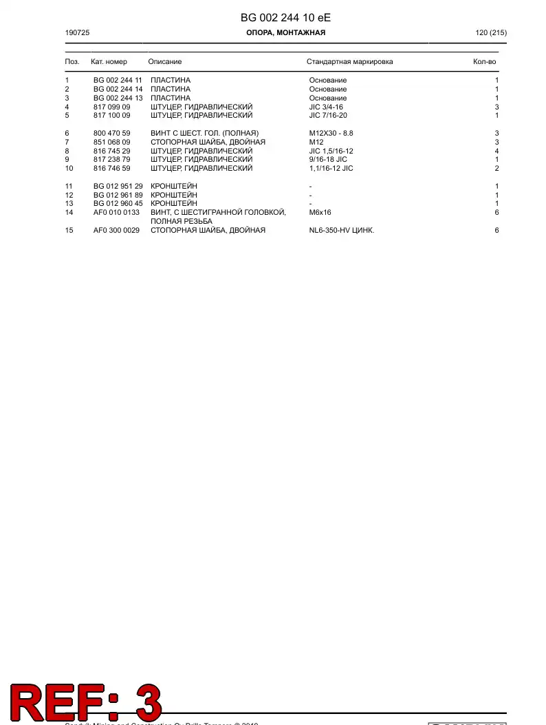 BG00224413c BG 002 244 13c Plate - Sandvik Technical Drawing