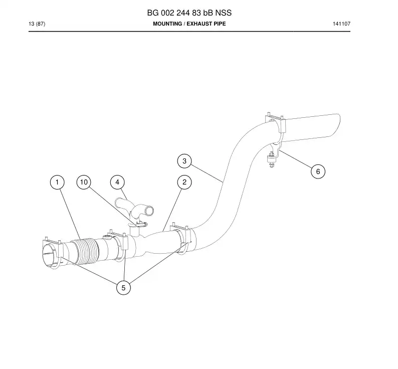 BG00224483b BG 002 244 83b Mounting - Sandvik Technical Drawing