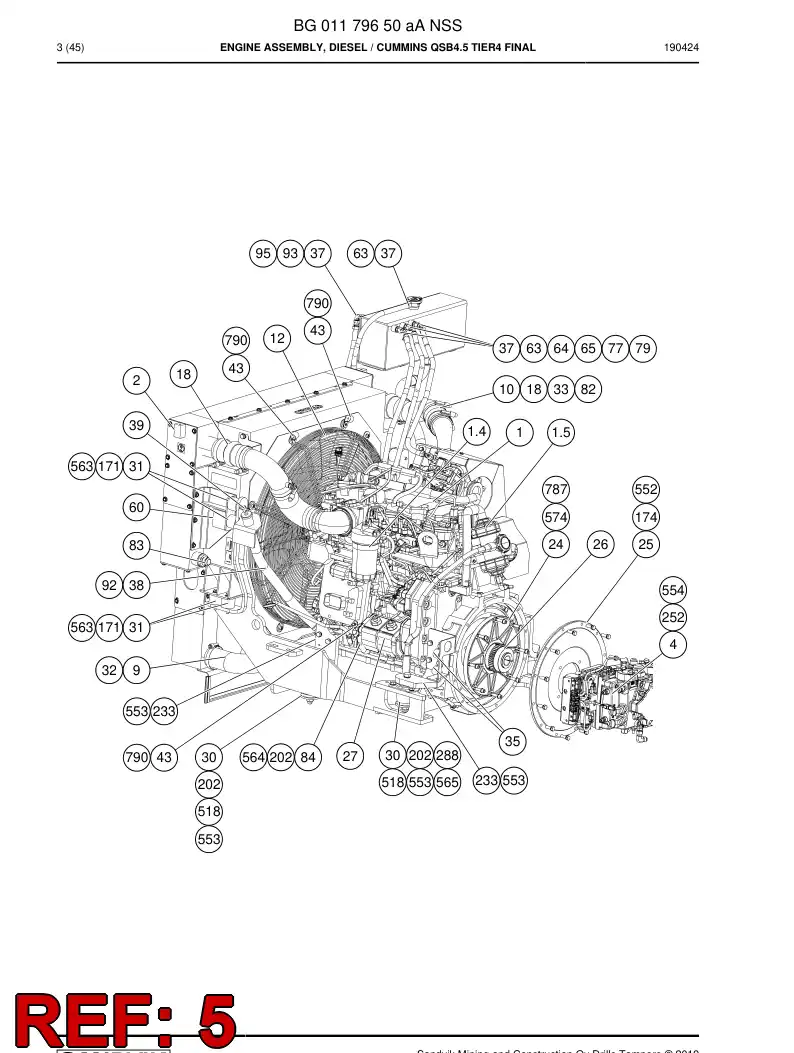 BG00224685b BG 002 246 85b Tank, Expansion - Sandvik Technical Drawing