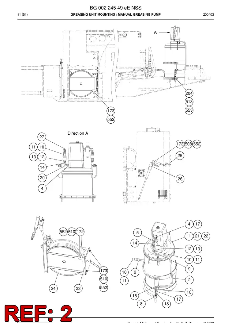 BG00224902a BG 002 249 02a Bracket - Sandvik Technical Drawing