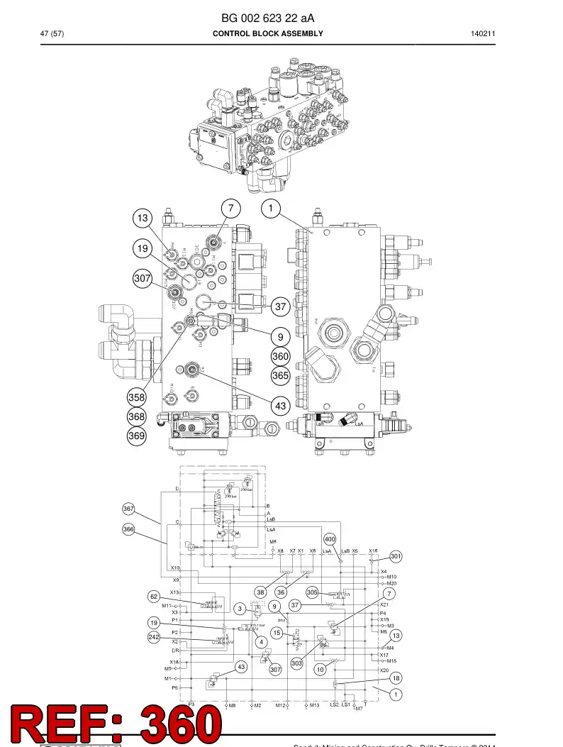 BG00225107a BG 002 251 07a Spring - Sandvik Technical Drawing