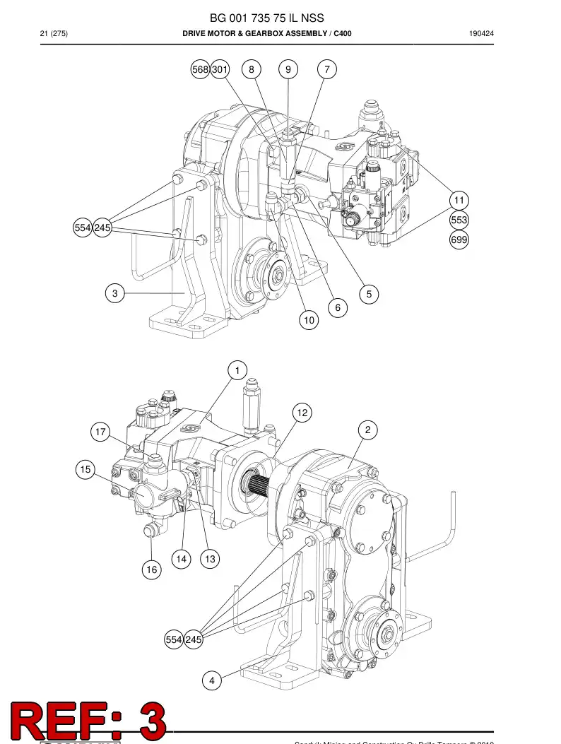 BG00225137b BG 002 251 37b Bracket - Sandvik Technical Drawing