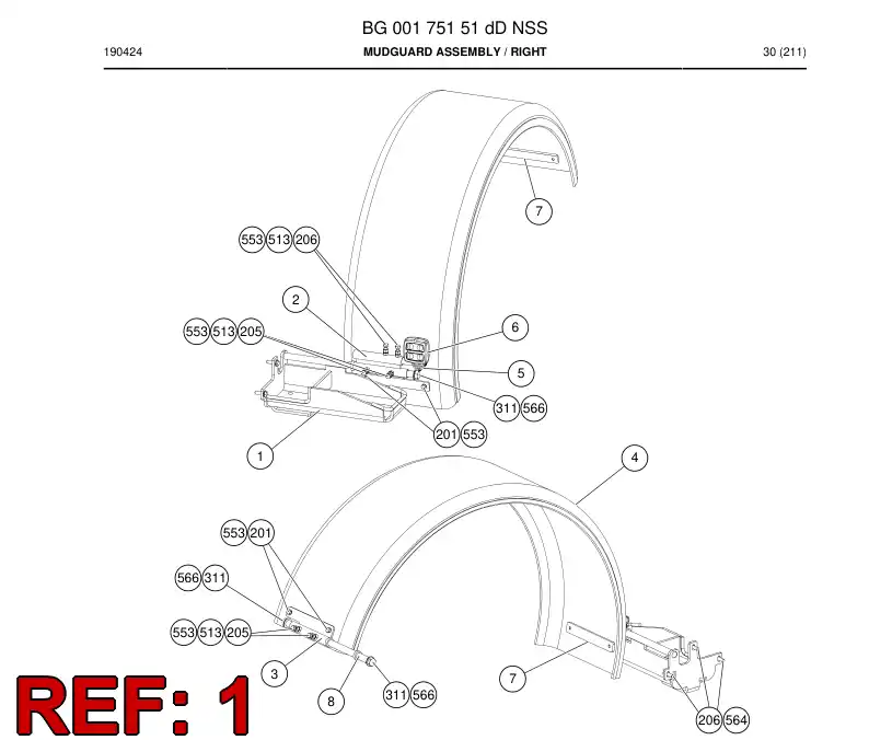 BG00225283b BG 002 252 83b Box, Side - Sandvik Technical Drawing