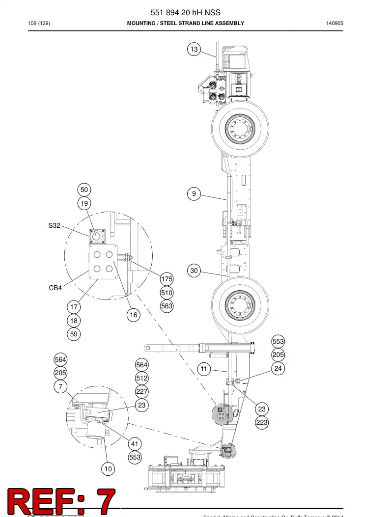 BG00225416a BG 002 254 16a Bracket - Sandvik Technical Drawing