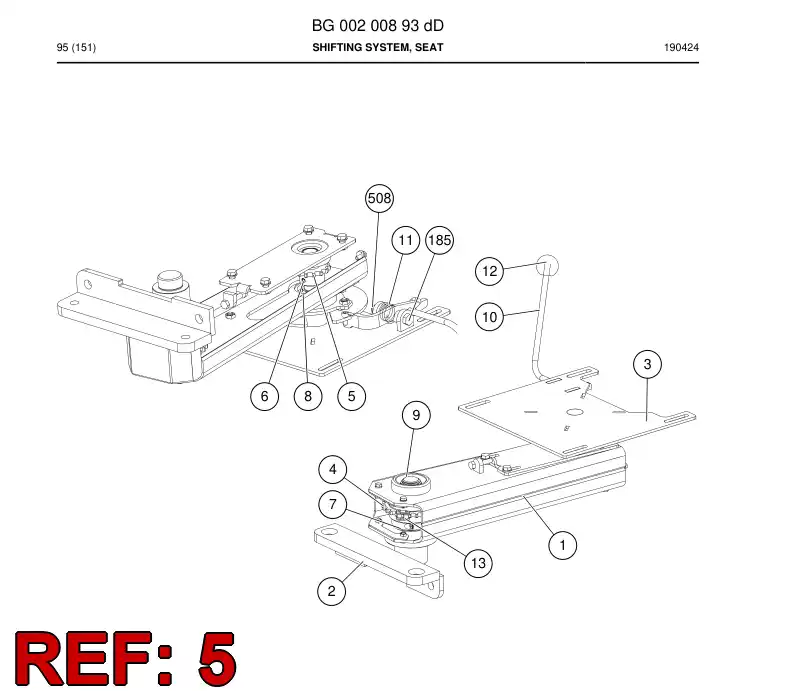 BG00226164a BG 002 261 64a Pulley, Chain - Sandvik Technical Drawing