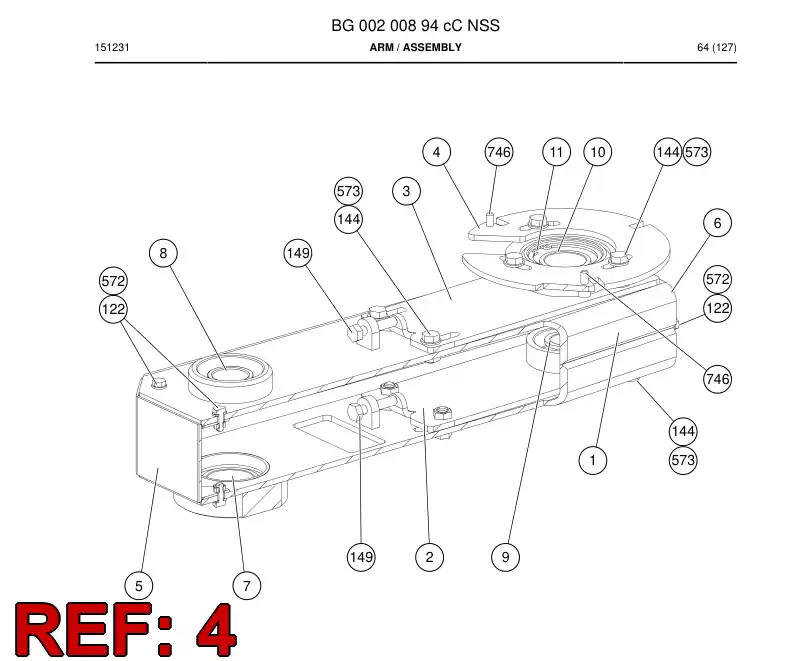 BG00226167c BG 002 261 67c Plate - Sandvik Technical Drawing