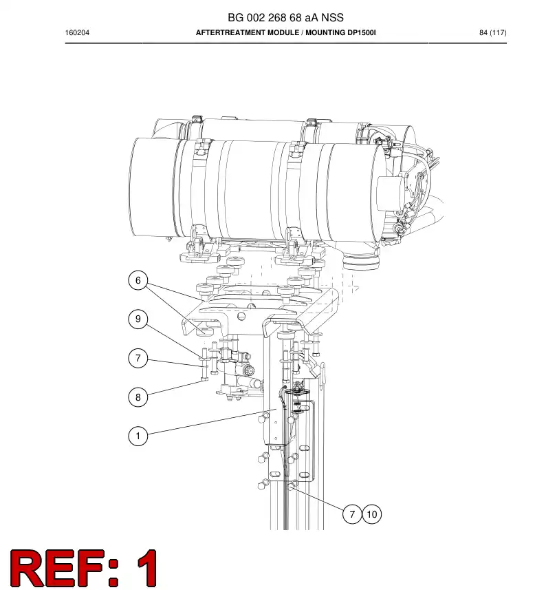 BG00226970b BG 002 269 70b Bracket - Sandvik Technical Drawing