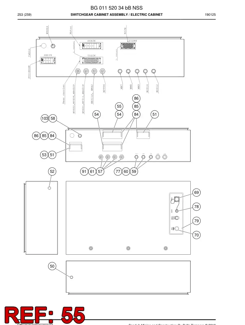 BG00227302a BG 002 273 02a Connector - Sandvik Technical Drawing