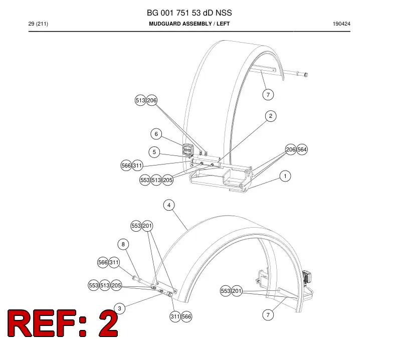 BG00227687a BG 002 276 87a Bracket, Mounting - Sandvik Technical Drawing