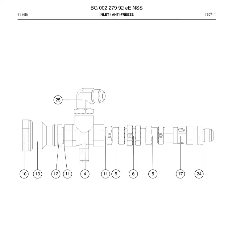 BG00227992e BG 002 279 92e Inlet - Sandvik Technical Drawing