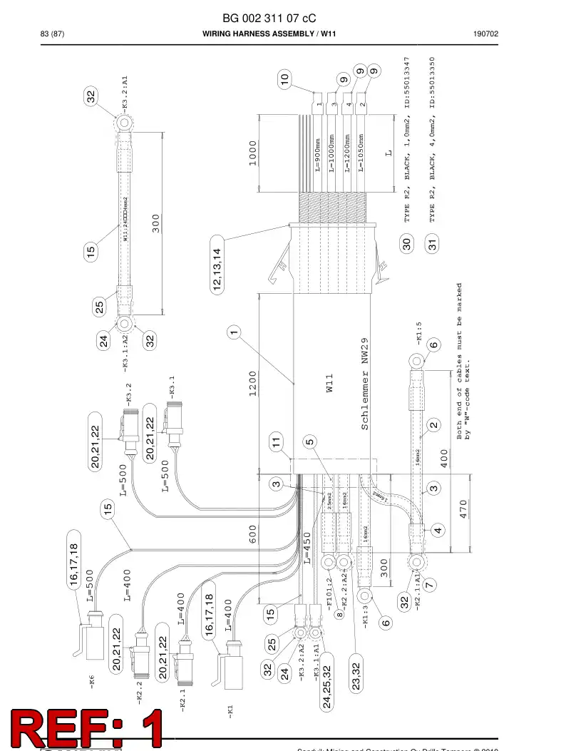 BG00228293b BG 002 282 93b Conduit, Cable, Plastic - Sandvik Technical Drawing