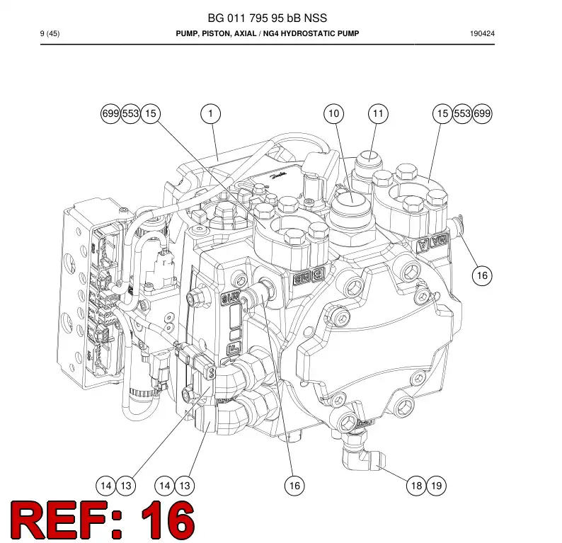 BG00228588a BG 002 285 88a Adapter, Instrument - Sandvik Technical Drawing
