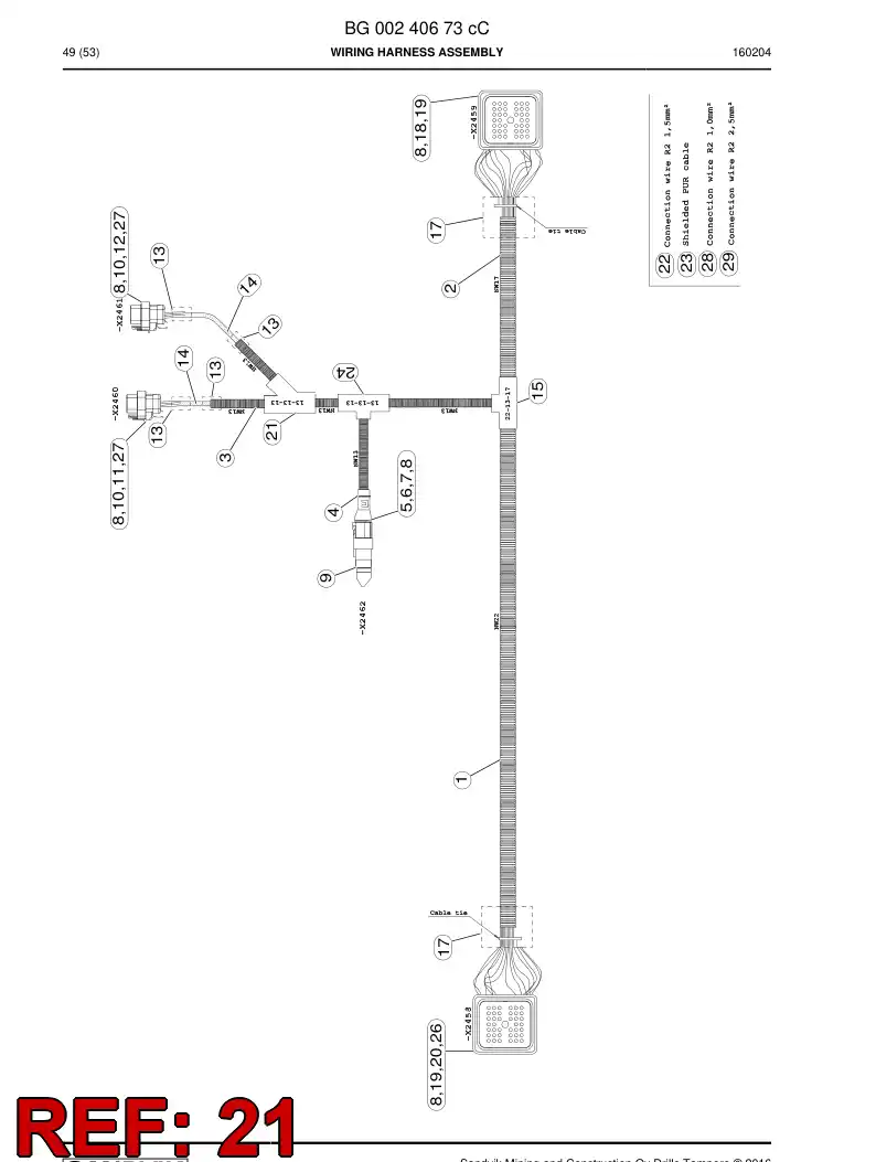 BG00229056a BG 002 290 56a Adapter, Tee - Sandvik Technical Drawing