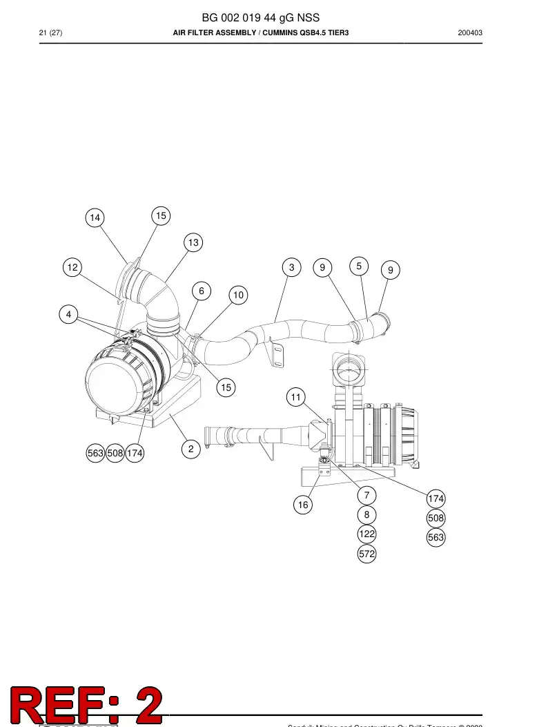 BG00229507a BG 002 295 07a Bracket - Sandvik Technical Drawing