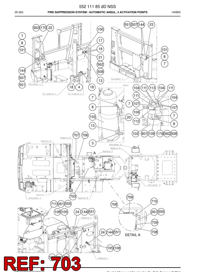 BG00230353a BG 002 303 53a Grommet - Sandvik Technical Drawing