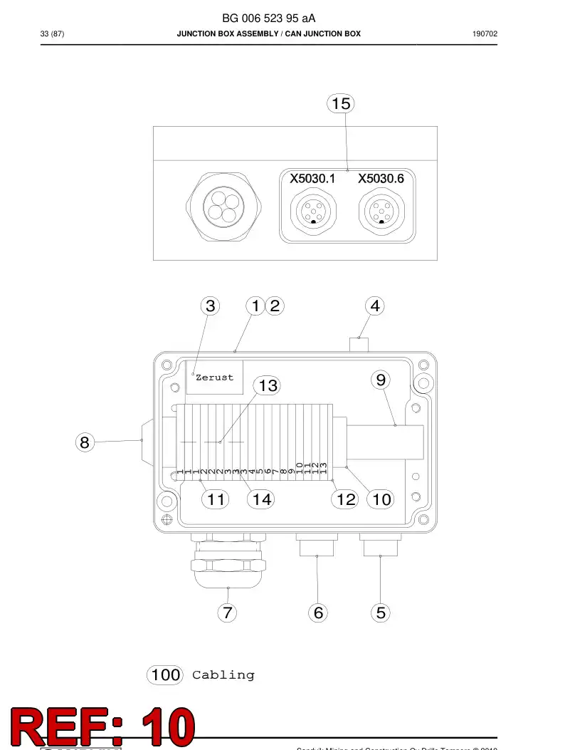 BG00232013a BG 002 320 13a Clamp, End - Sandvik Technical Drawing